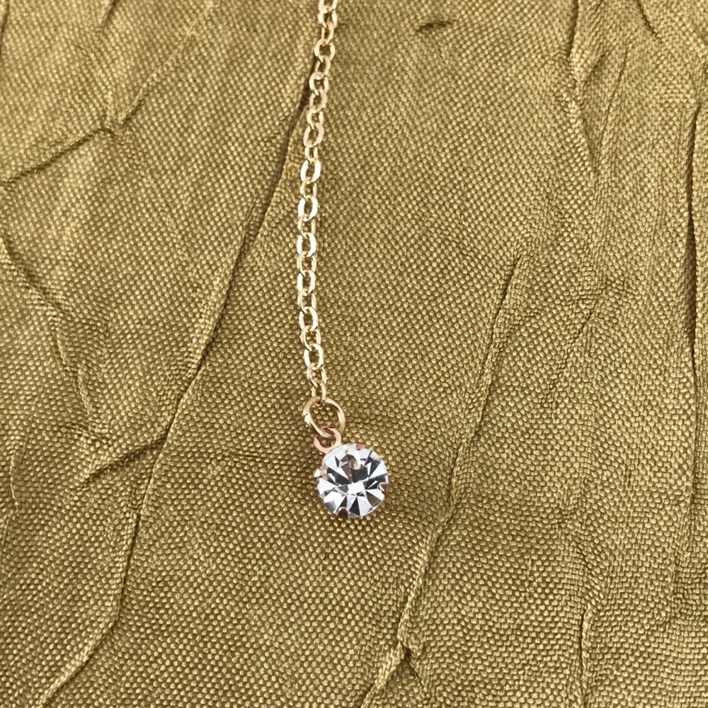 Romantic CZ Drop Lariat Y Necklace - Picture 6 of 7